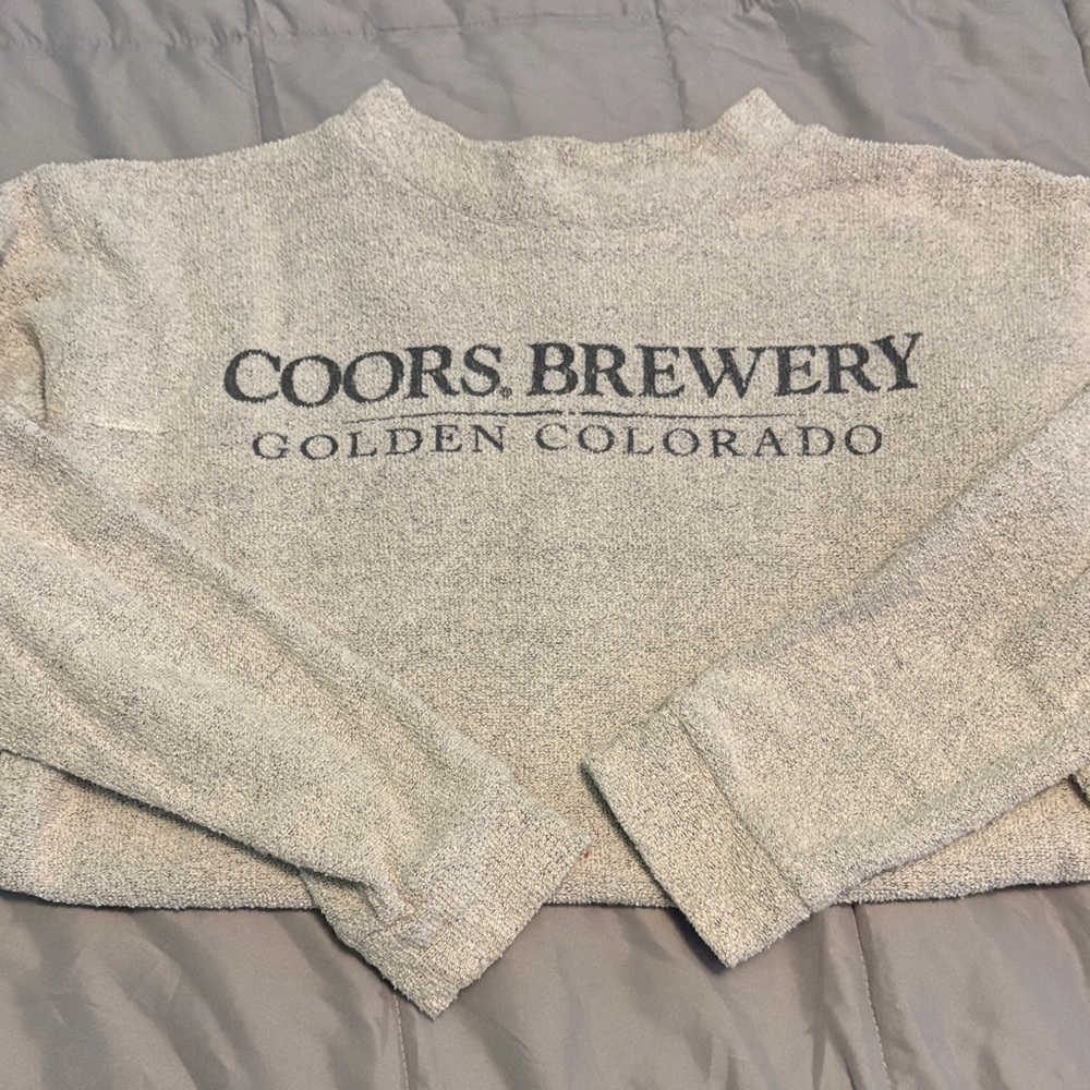 Coors Brewery Women's Cream Crew Neck Sweater